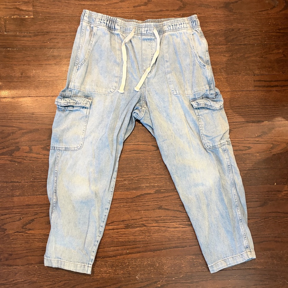 GAP Light Denim Cargo Pants